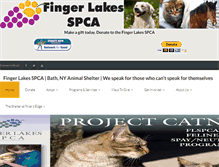 Tablet Screenshot of fingerlakesspca.org